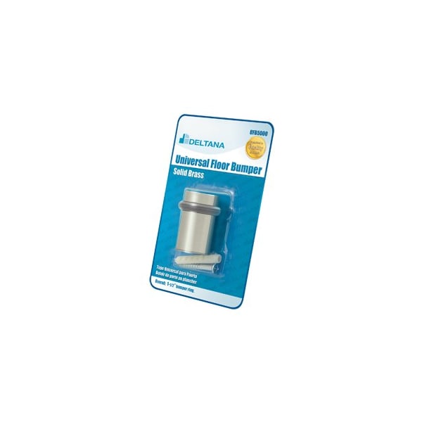 2 Height Round Universal Floor Bumper Brushed Nickel Blister Pack
